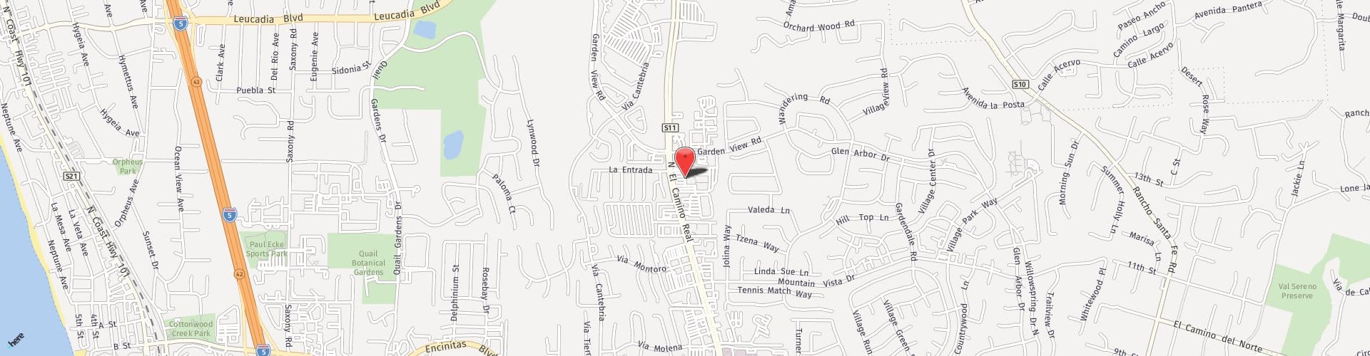 Location Map: 477 N. El Camino Real Encinitas, CA 92024